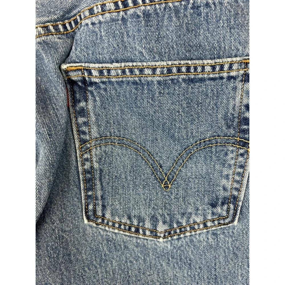 Vtg Levis 501 Jeans Mens 33x34 Med Wash Button Fly WPL 423 Cotton 31x33 Read
